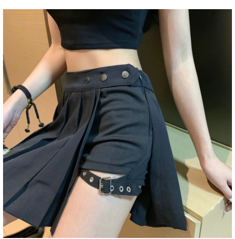 Work Clothes Plaid Skirt Female Summer Cool Girl Wear A Tactical Skirt Work Clothes Plaid Skirt Female Summer Cool Girl Wear A Tactical Skirt
